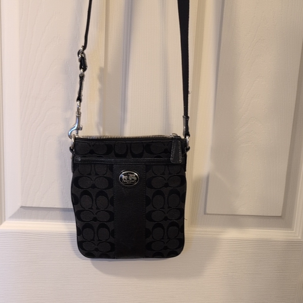 Coach Black Signature Crossbody Bag